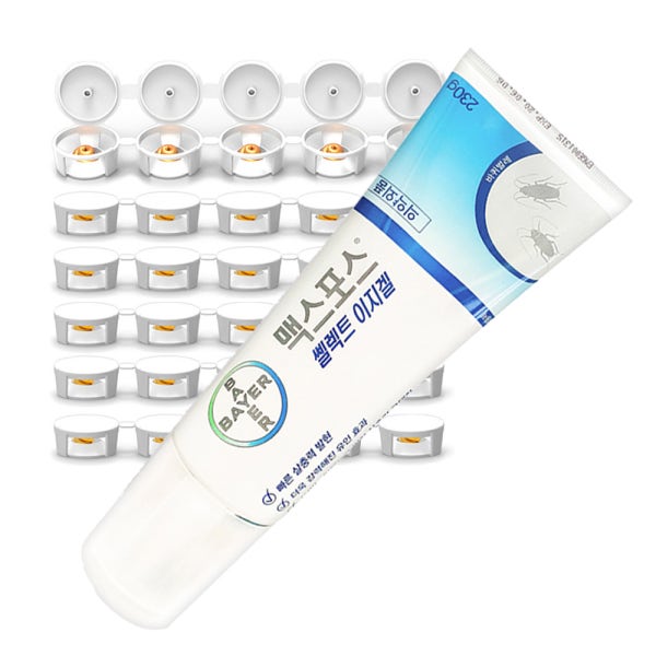 바퀴벌레약 맥스포스겔 셀렉트 이지겔 230g+먹이캡30개 바퀴벌레 퇴치 없애는법