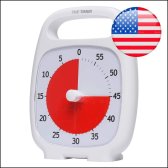 타임 타이머 플러스 엄마 시계 60분 화이트 7인치 Time Timer Plus 60 Minute white