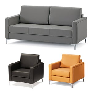 AT-221 223 사무용 쇼파 1인 3인 대기실 회의실 회의용 사무실 모던 가죽 소파 세트