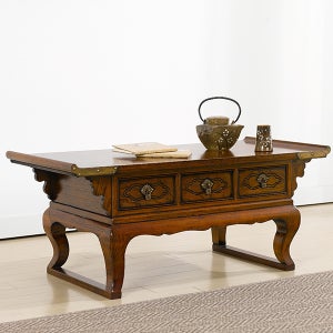 상다리나비980 이조공예 고가구 전통 좌탁 경상 한옥 원목가구 좌식책상