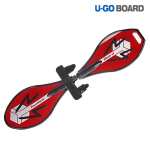 UGO 유고보드 4W 보조바퀴 탈부착 스케이트보드 레드 아동