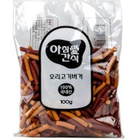 아침애 100g 오리버거 강아지 간식 ()