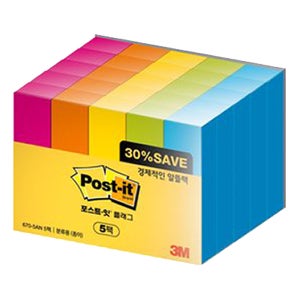 3M 포스트잇오피스팩 670-5AN-5_myf