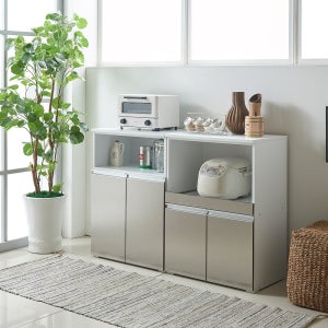 800주방수납장 냉장고장 그릇장 부엌 밥솥 렌지대 2단수납장