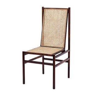 토미 하이 체어 장미 디자인 카페 업소용 라탄 의자