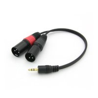 Coms 캐논 XLR M to 3.5 변환 Y 케이블 3P mic BT219