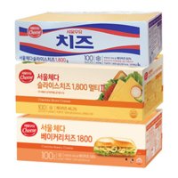 서울우유 체다슬라이스치즈 100매 5종 /체다베이커리/멀티2/무색소/멀티1/업소용