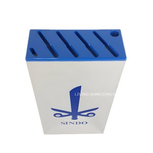 스텐 칼블럭 칼집 칼꽂이 보관함 싱크대 부착형 AA 신도 10구