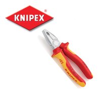 KNIPEX 크니펙스 1000V 8인치 이중안락손잡이 절연 고성능펜치 플라이어 뺀찌