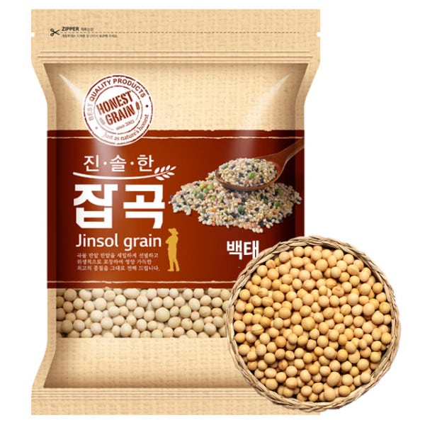 25년산 국산 백태 2kg 콩국수콩 메주콩