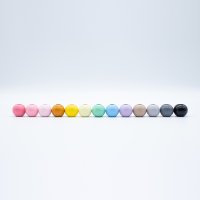 마크라메 재료 컬러우드비즈 컬러나무구슬 14 COLOR 1SET (10EA) 20mm