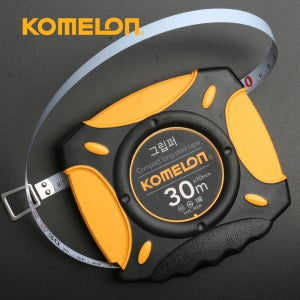 코메론줄자 KMC-900R 그립퍼 30M 원거리 측량용 스틸롱줄자