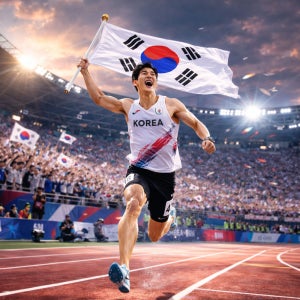 회전형 3단 알루미늄 깃대 대형 응원용 깃대