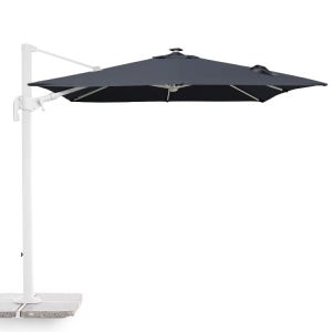 라움라이팅 홀딩사각 3000 스펀클릭 대형파라솔 LED 정원테라스 야외카페 폴딩파라솔