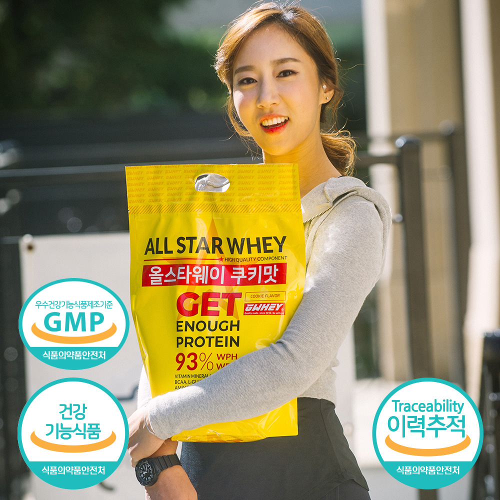 올스타웨이 단백질 보충제 쉐이크 포대유청 GMP 식약처 기능성인정 프로틴 초코맛 2kg