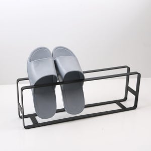 모노프레임 철제 슬림형 실내화 걸이 와이드 스탠드형 슬리퍼 꽂이 현관 거실 무설치