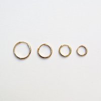 (925silver) One-touch gold earrings