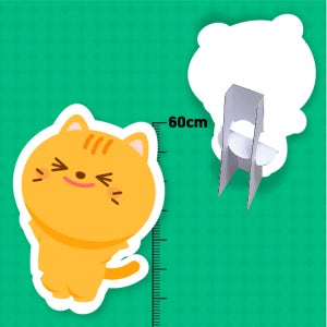 미니등신대 졸업식 연예인 아이돌 고양이 종이거치대 폼보드 180x60cm