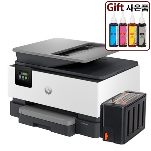 HP 8022 무한잉크 복합기 팩스 프린터 자동양면 유무선연결 오피스젯 400