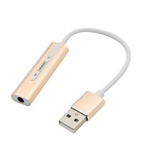 USB2.0 to 3.5파이 AUX 스피커연결 변환젠더 오디오잭