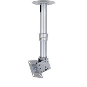 4LC-A-실버 소형모니터 천정형거치대 화이트 15-27인치/봉길이 300-500mm
