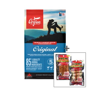 (치킨츄1+치킨츄스틱1) 오리젠 오리지널 독 전연령 강아지 사료 닭고기, 11.4kg, 1개