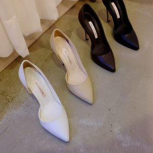 핸드메이드 수제화 소가죽 인사이드 스틸레토 하이힐 10cm