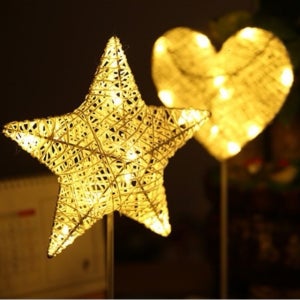 LED 별 달 하트 무드등 인테리어 취침등 스탠드 침실 까페 테이블 커피숍 조명 수면등