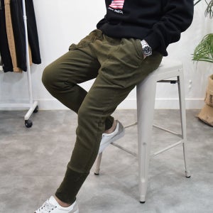 남자 레그워머 기모 조거 밴딩팬츠