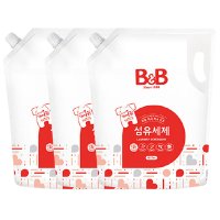 비앤비 유아 아기 신생아세제 섬유 세제 1800ml 리필 3팩 용기1500 베이비유연제