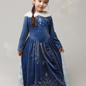 얼음공주드레스 겨울 여아 아동 벨벳 공주 원피스