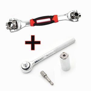 유니버셜만능렌치 + 게이터그립 세트