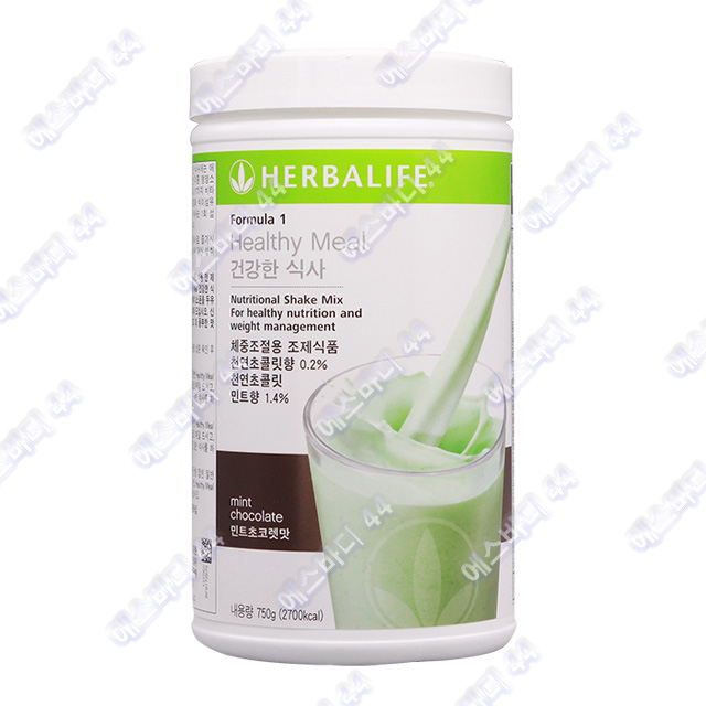 <b>허벌라이프</b> 포뮬라1뉴트리셔널쉐이크믹스 단백질쉐이크 민트쵸코맛