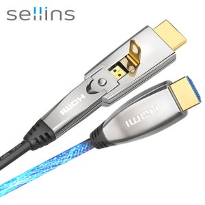 셀인스텍 HF20 광케이블 HDMI2.0 장거리 리피터 케이블 150m, 1개