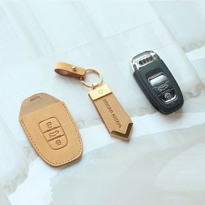 더레이즈 아우디 키케이스 자동차 스마트 키홀더 가죽 키링