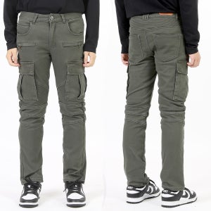 남자 기모 카고 바지 겨울 스판 본딩 팬츠