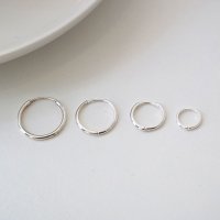 (925silver) One-touch silver earring