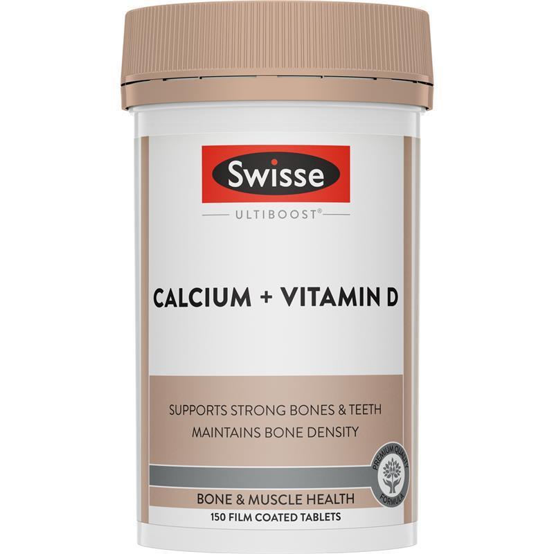 <b>스위스 칼슘</b> + 비타민 D 150정 / Swisse Ultiboost Calcium + Vitamin D 150 Tablets