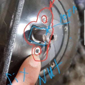 8인치모터 고정너트 샤프트홀더 전동킥보드