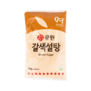 큐원 갈색설탕 3kg