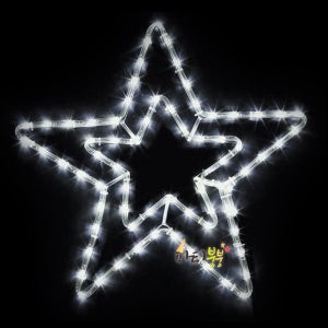 논네온 이중별 백색 (플러그타입) / 별전구 별모양전구 크리스마스트리전구 LED장식 별모양전구 트리장식