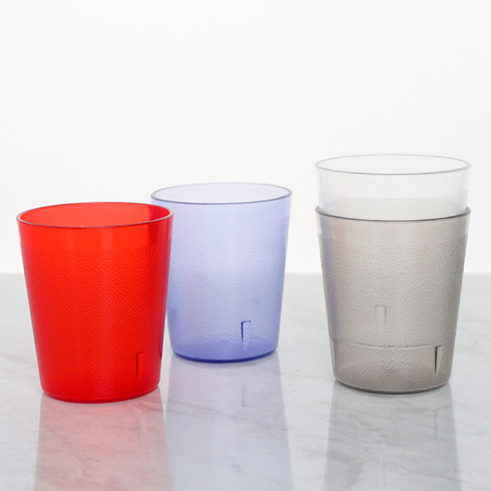 PC 플라스틱컵 물컵 다회용 음료수 업소용 AA 민자 400P 190ml