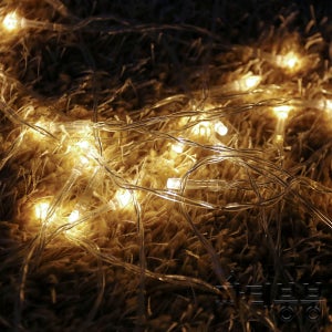 베이직 LED전구 20구 노랑(배터리타입) / 크리스마스LED전구 전구트리 무뚜기 성탄트리전구