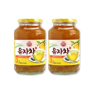 오뚜기 유자차 힐링타임 1kg 2개