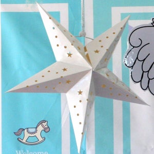 스타 화이트 페이퍼랜턴 별 / 크리스마스소품 크리스마스데코