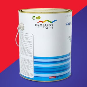 [아이생각] 외벽페인트 삼화 4L 외부프로 외부용 담장 콘크리트 벽 벽지 페인트 화이트