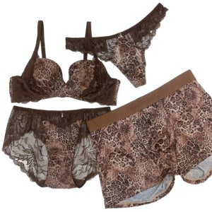 솔브 섹시 호피 커플속옷 기념일선물 E D C B A컵