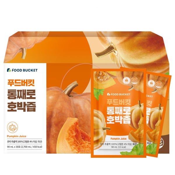 푸드버킷 저온가공 국산호박100% 늙은 호박즙