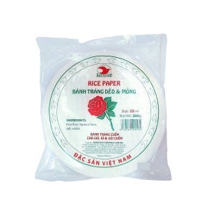 베트남 월남쌈 원형 반짱 banh trang 장미표 라이스페이퍼 22CM 300g, 1개