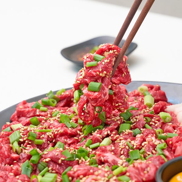 [엄마네한우] 1++등급 초신선 투뿔 한우 육회 200g+200g